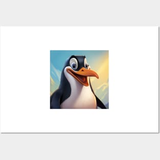 Cartoon Penguin 3 Posters and Art